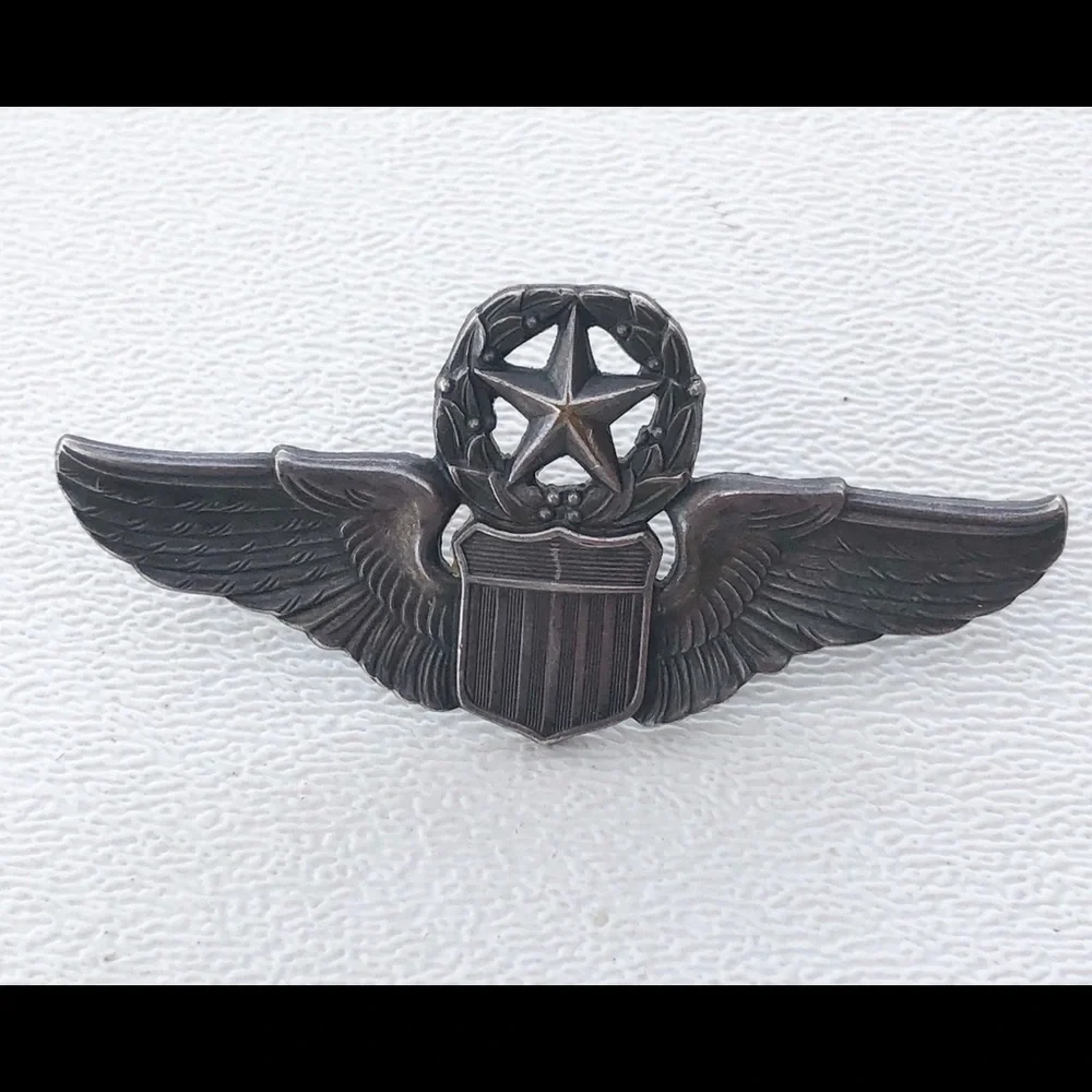 Vintage USAF Command Pilot Wings Pin NS Meyer